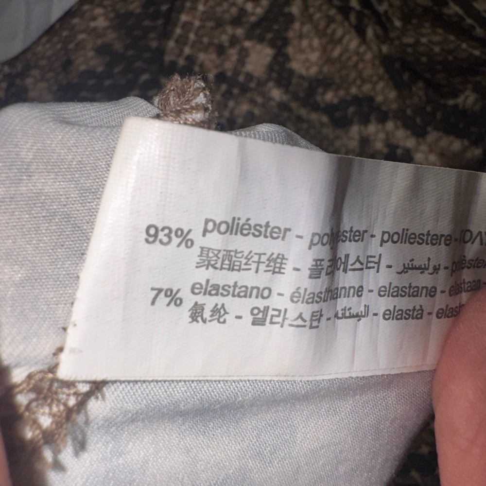 Zara Beige Snake Print Top - Picture 8 of 8